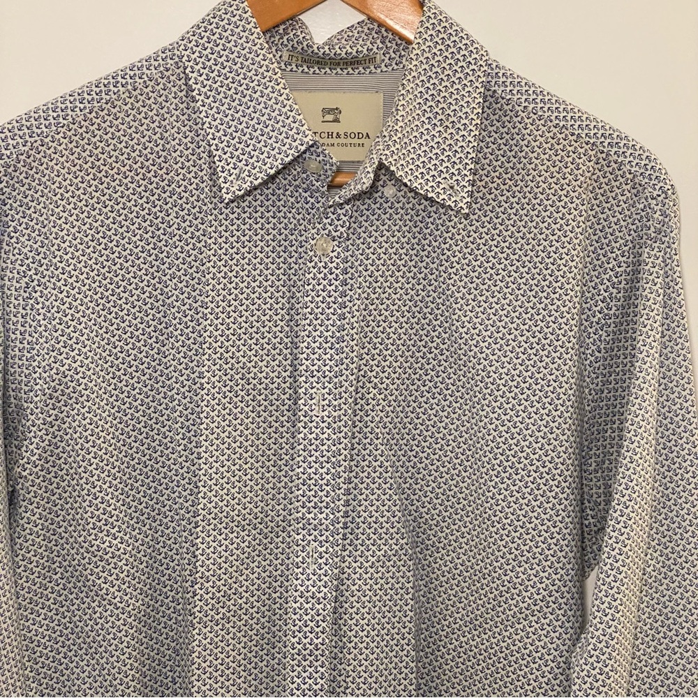 Bundle 3 men’s cotton button up shirts. Scotch and soda, club Monaco, top man